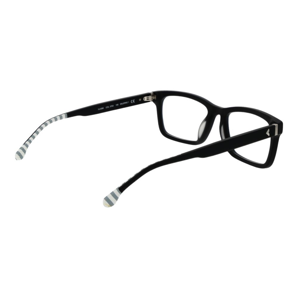Lozza Black Men's Optical Glasses – Full-Rim Rectangle Frame
