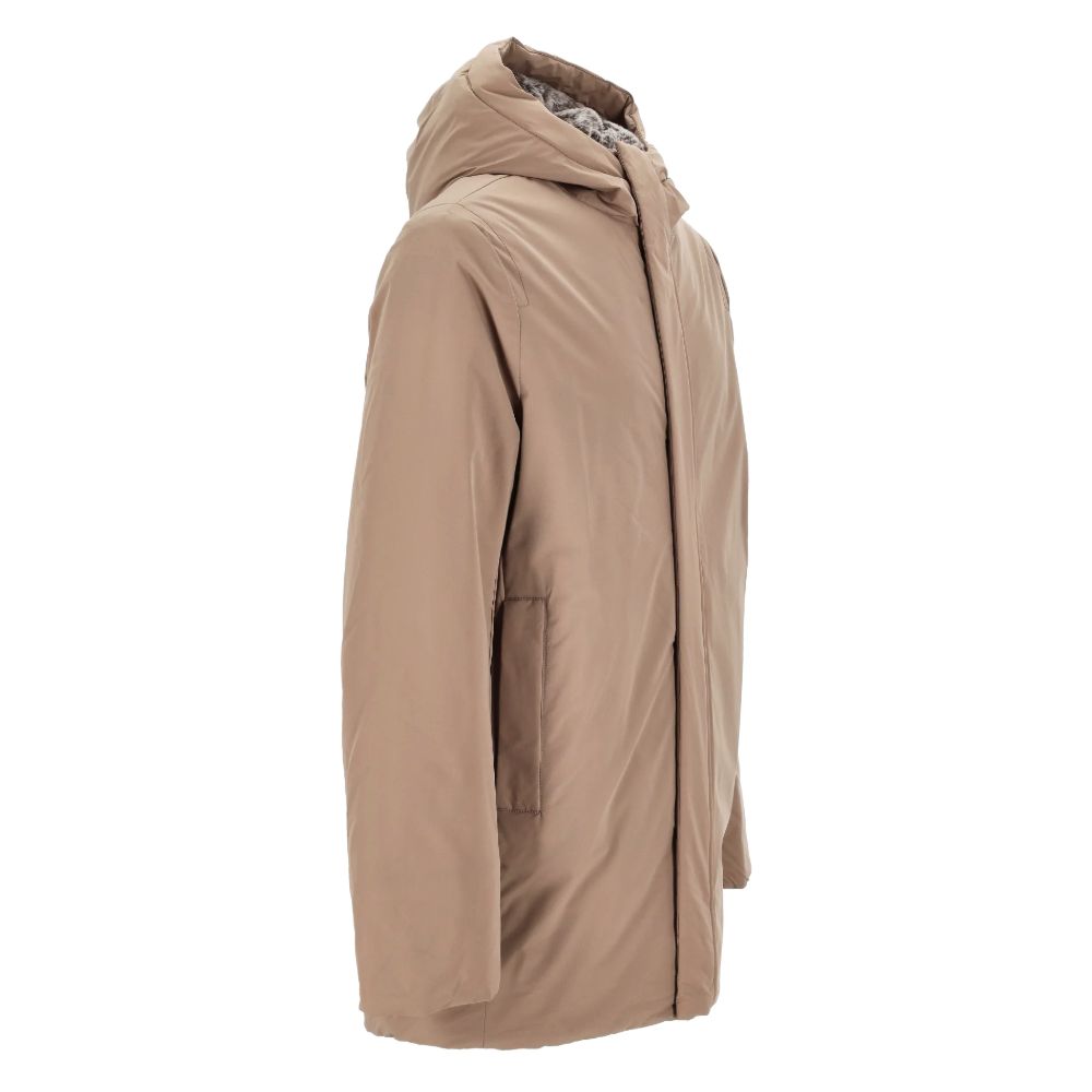 Suns Beige Eco Fur Lined Jacket - Stylish Performance Outerwear