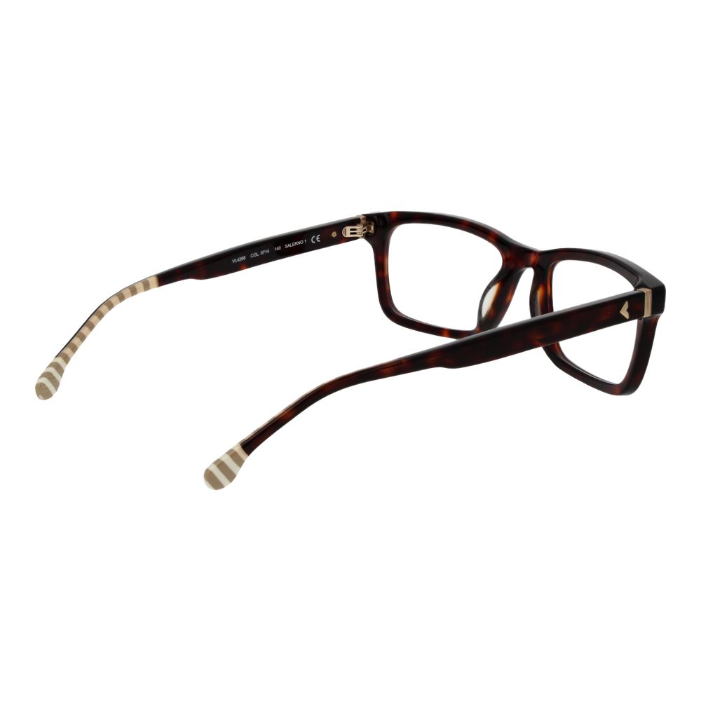 Lozza Brown Men’s Optical Glasses – Full-Rim Rectangle Frame