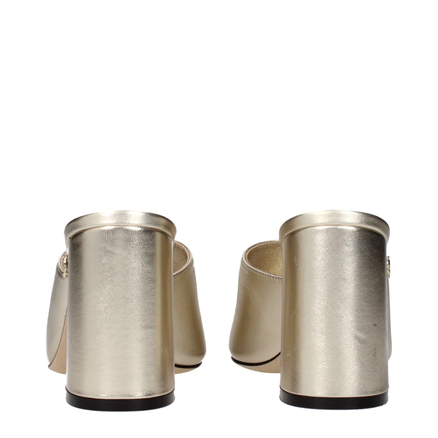 Jimmy Choo Gold Leather Platforms - Skyla