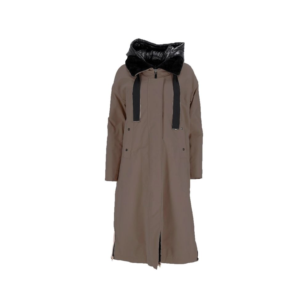 Herno Fur Lining Midi Parka Coat – Elegant Outdoor Essential