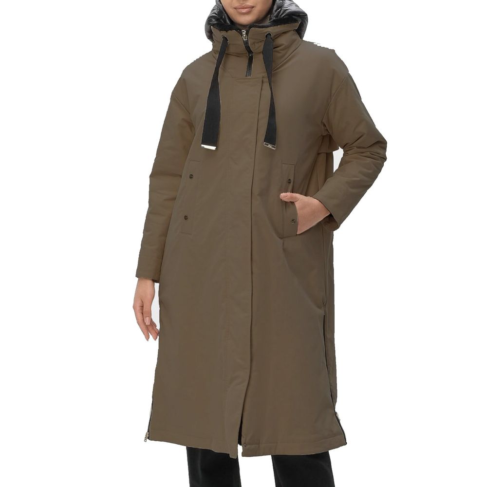 Herno Fur Lining Midi Parka Coat – Elegant Outdoor Essential