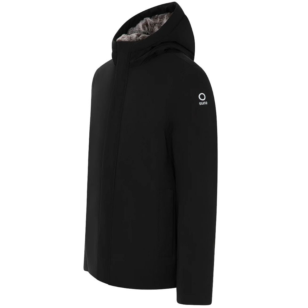 Suns Black Polyester Jacket