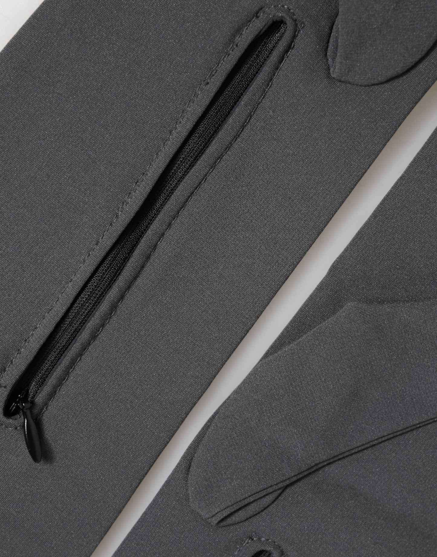 Dolce & Gabbana Dark Gray Viscose Elbow Length Mittens for Men