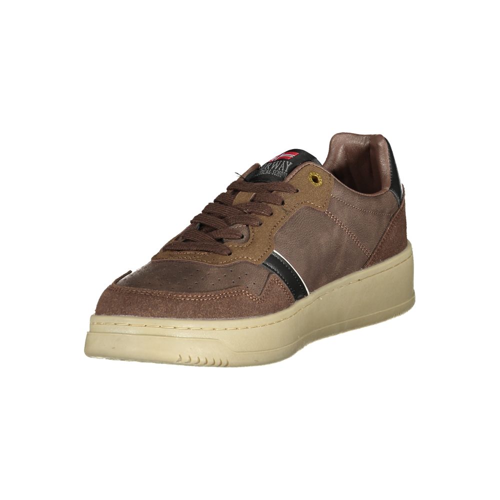 Norway 1963 Brown Polyester Men Sneaker - NOBEL