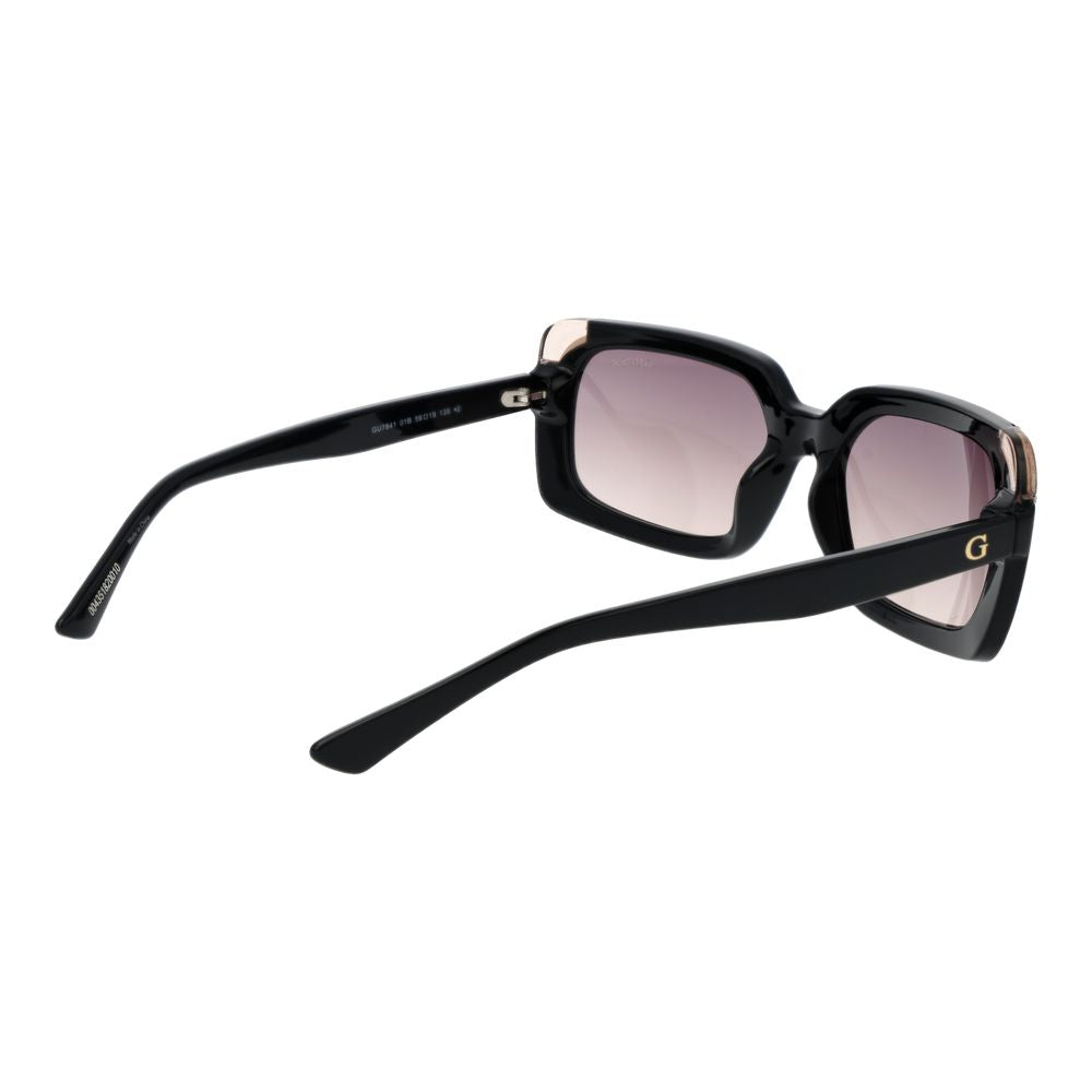 Guess Women’s Sunglasses – Black Rectangle Frame, Grey Gradient Lenses