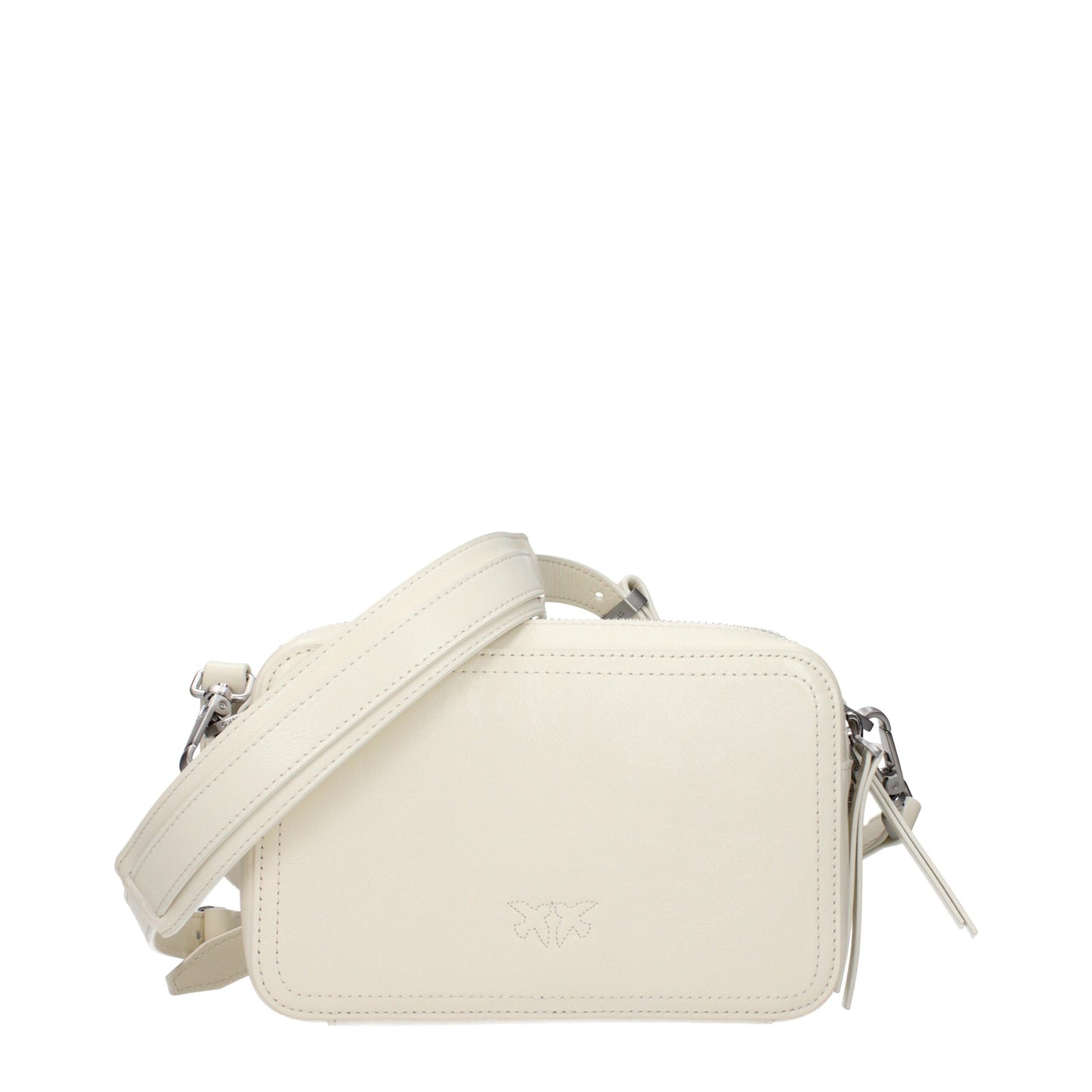 PINKO White Leather Crossbody Bag - A Statement in Elegance