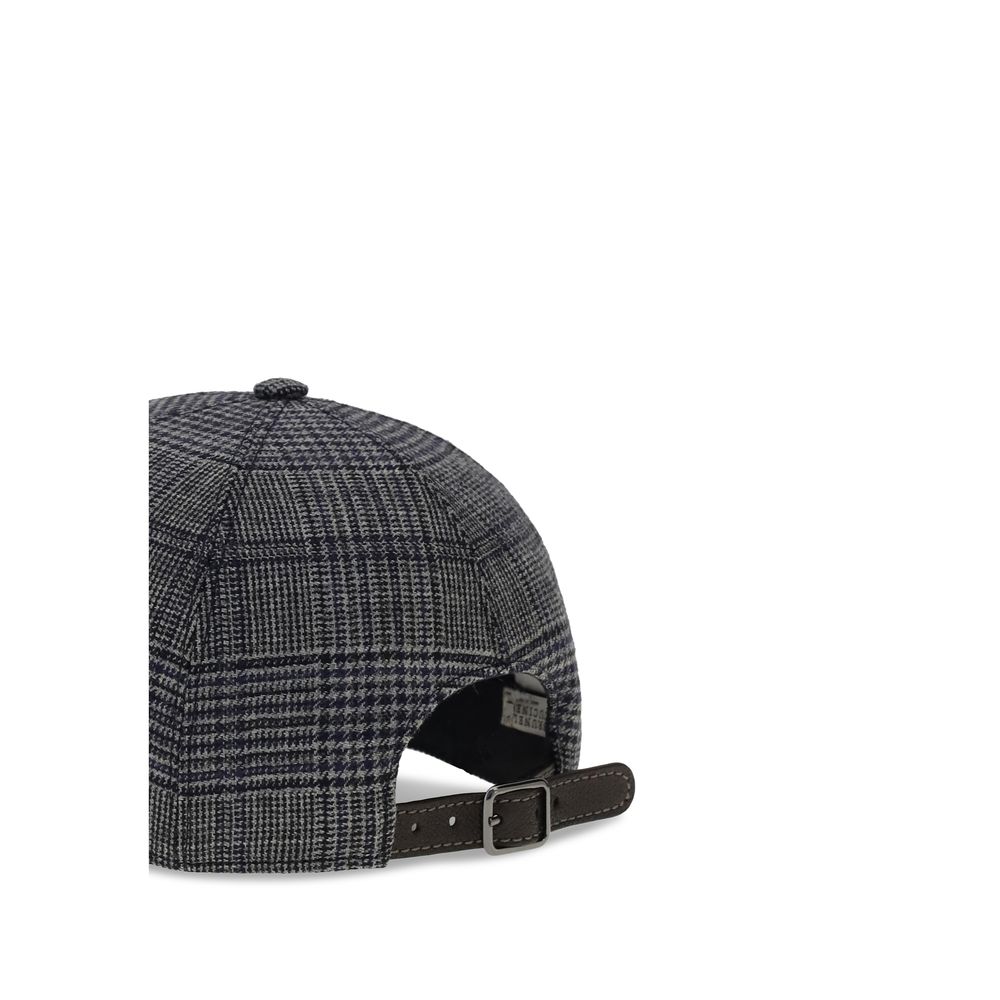 Brunello Cucinelli Gray Fleece Wool Cap