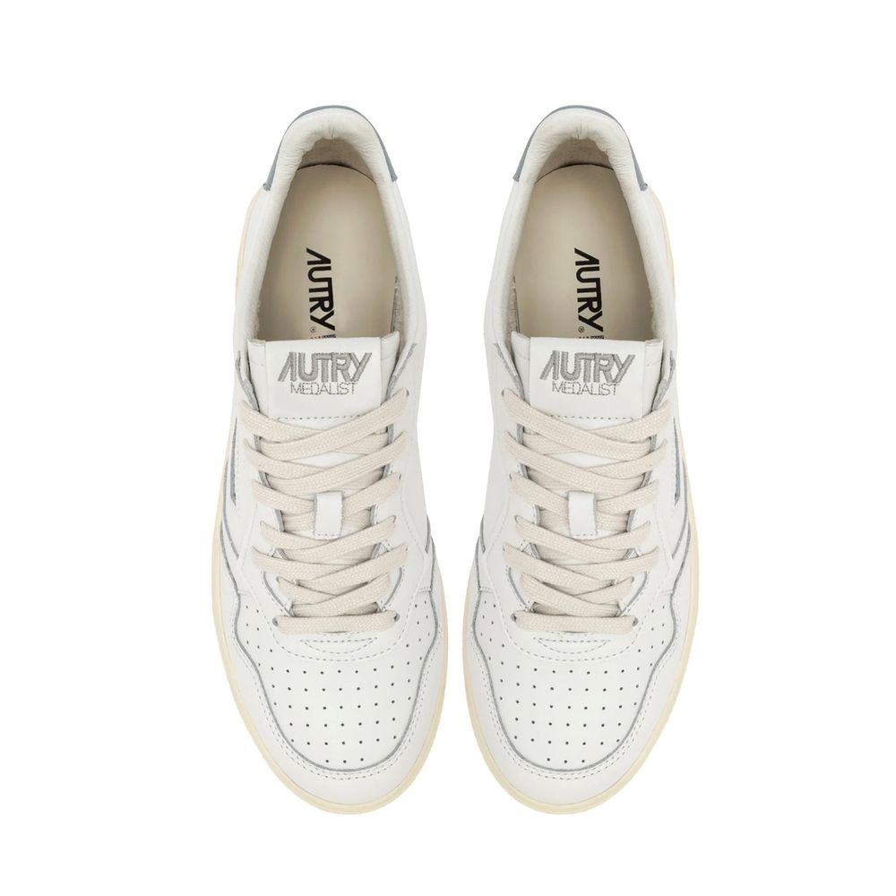 Autry White Leather Low Top Sneakers for Women