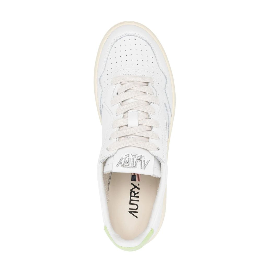 Autry White Leather Low Top Sneakers for Women