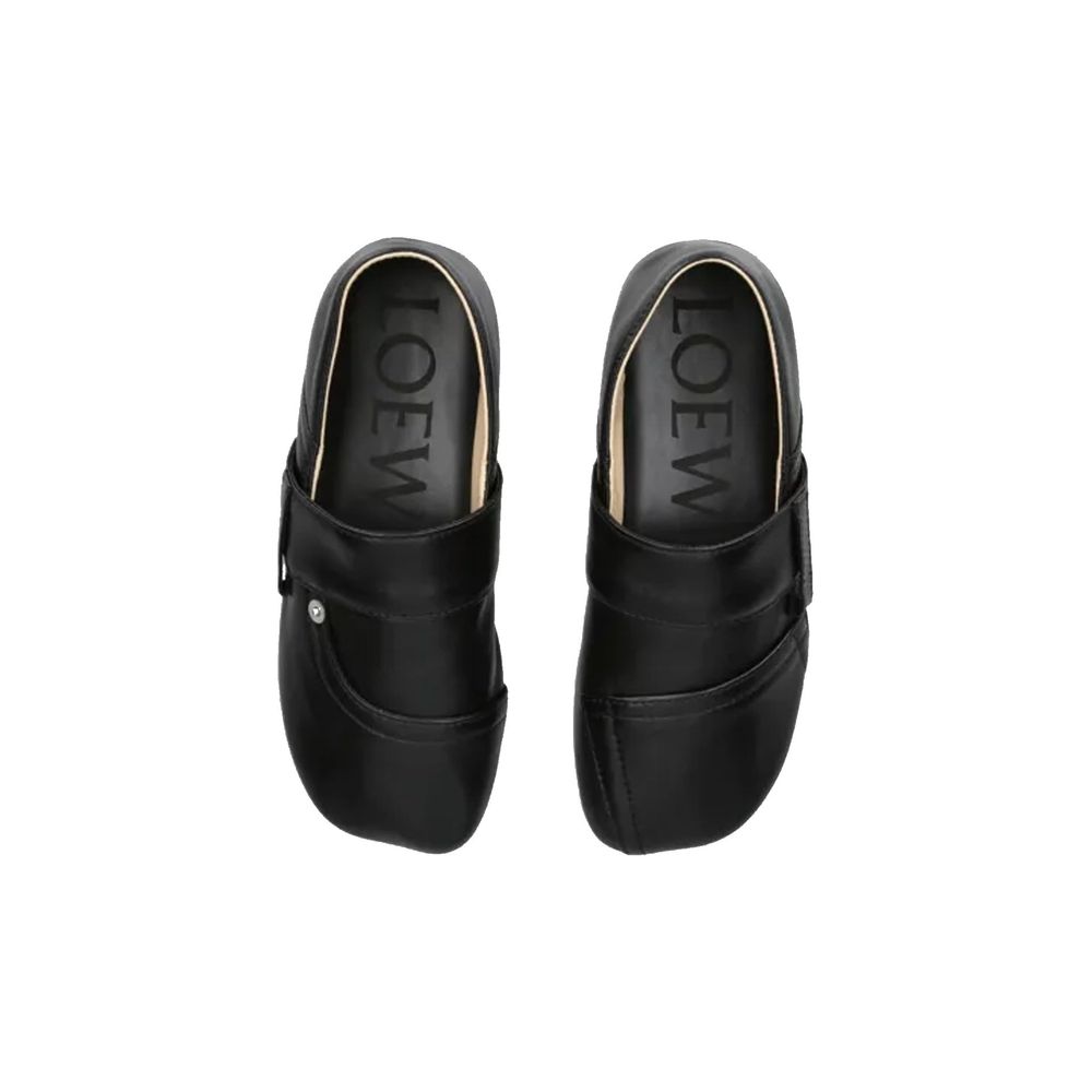 Loewe Black Calfskin Slippers for Women