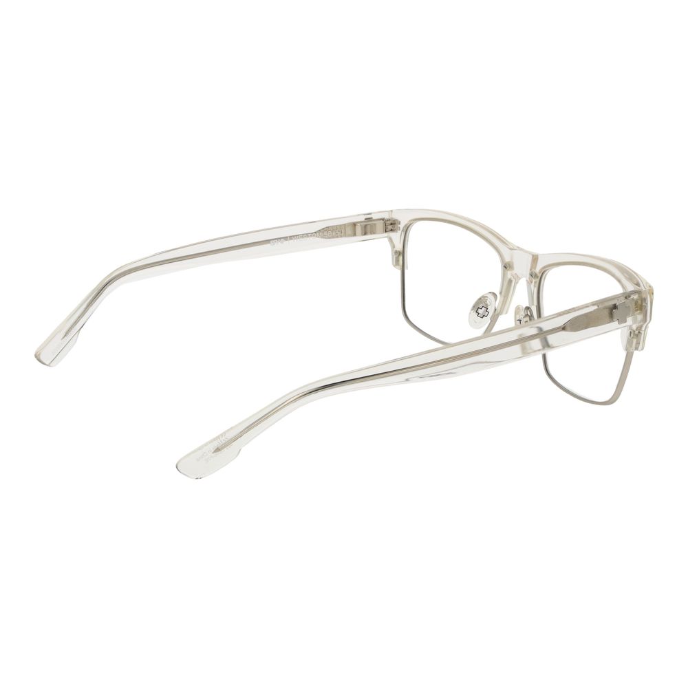 Spy Transparent Plastic Glasses – Rectangle Full-Rim Frame