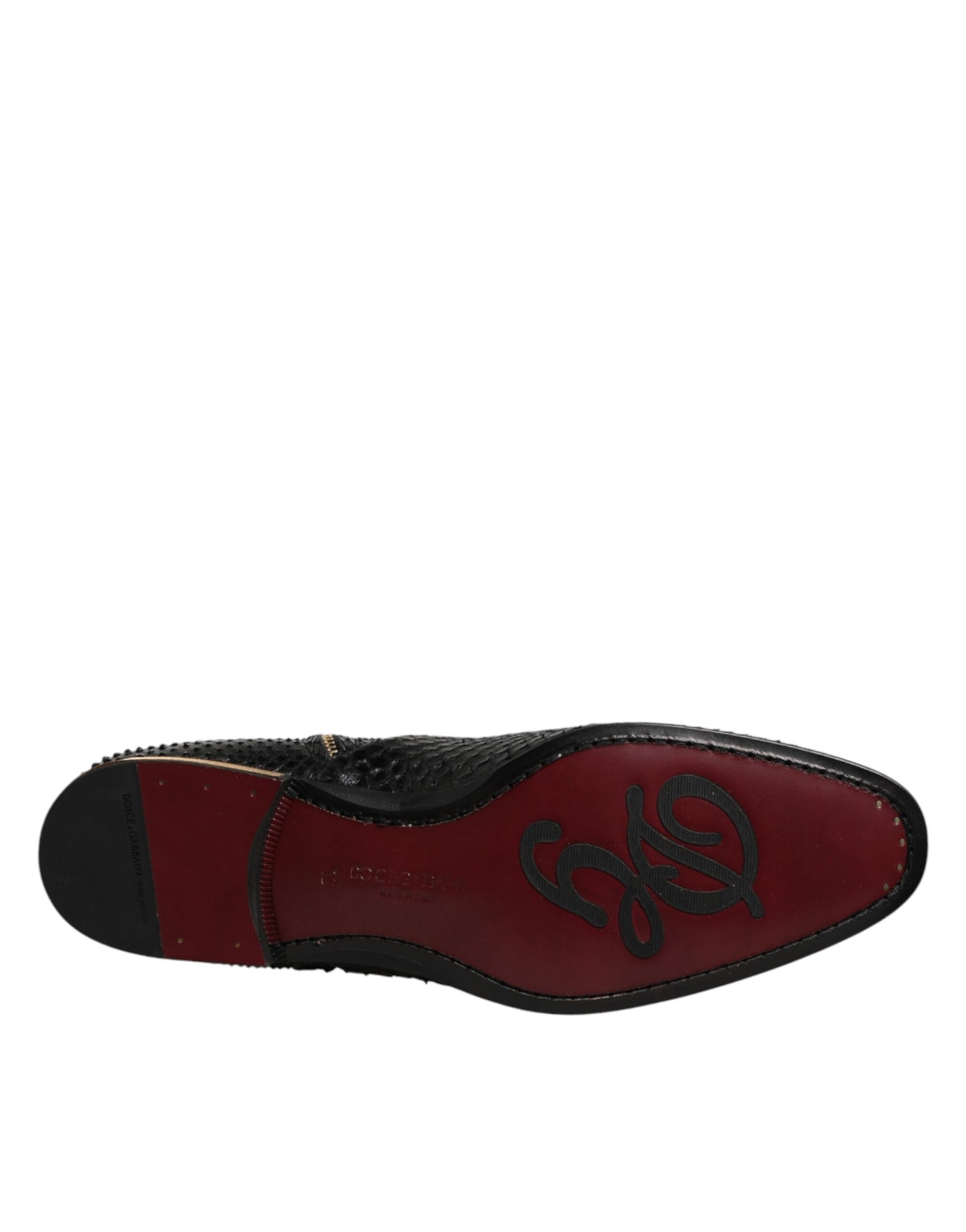 Dolce & Gabbana Black Leather Chelsea Short Ankle Boots