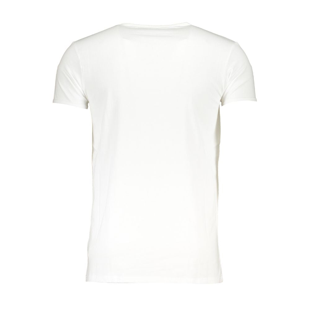 Cavalli Class White Cotton T-Shirt for Men