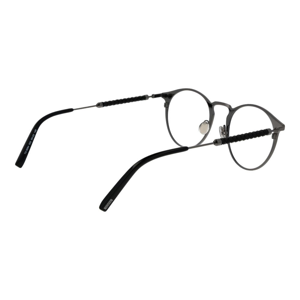 Tod's Black Metal Glasses – Stylish Panto Frame, 50mm