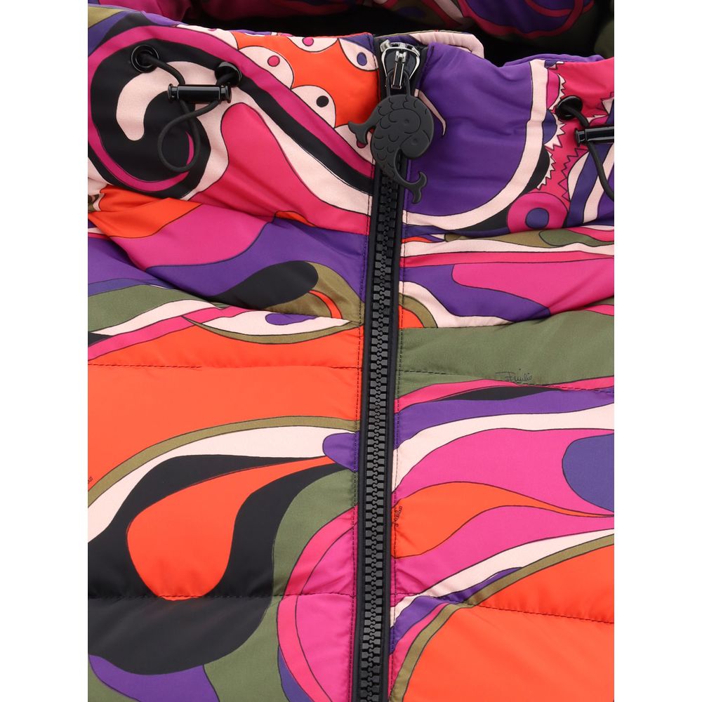 Emilio Pucci Orchidee Print Down Jacket