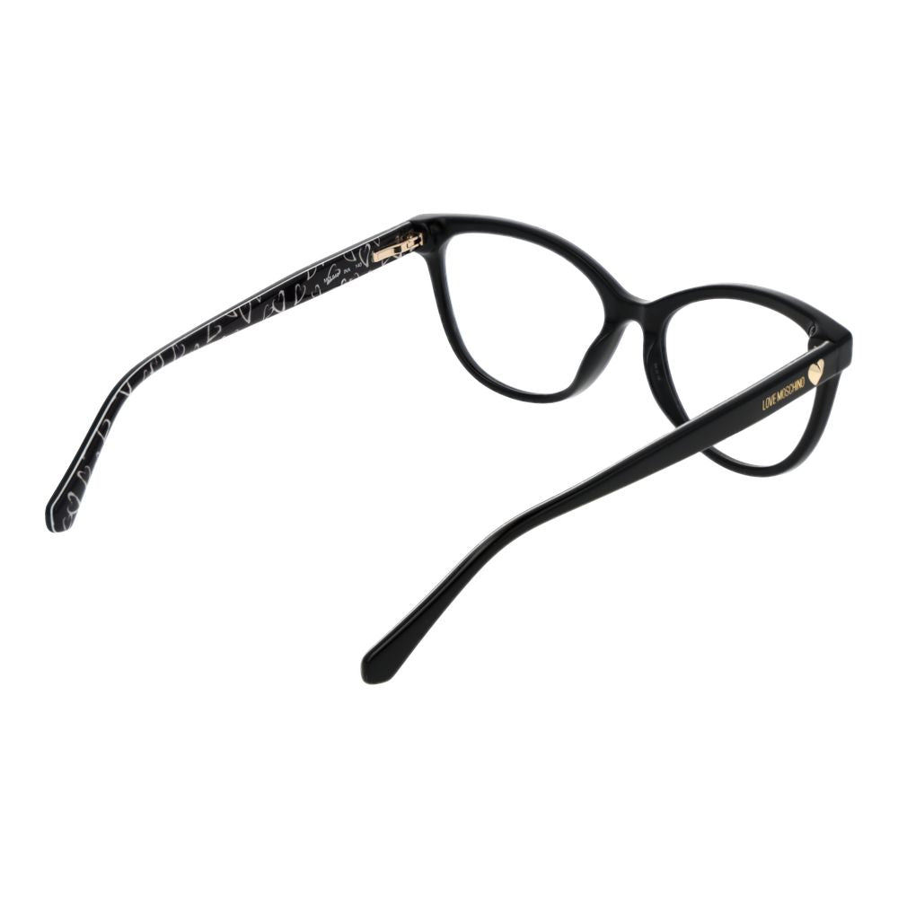 Love Moschino Women's Black Acetate Optical Glasses – Cat Eye