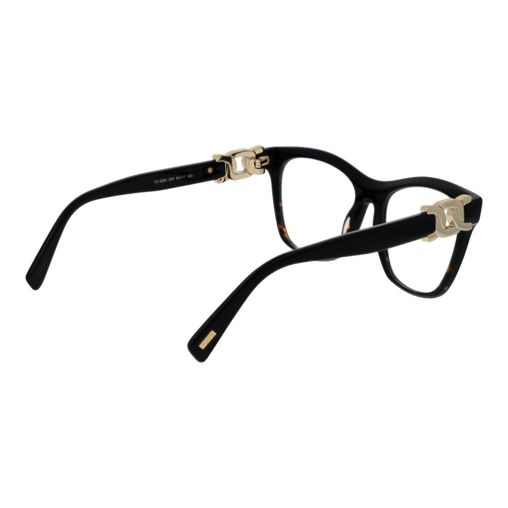 Tod's Women's Black Acetate Glasses – Square Full-Rim Frames
