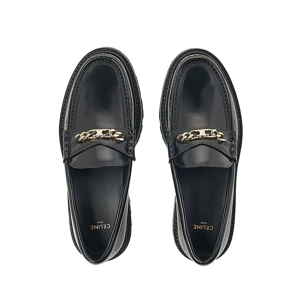 Celine Black Calfskin Slip-On Loafers for Men