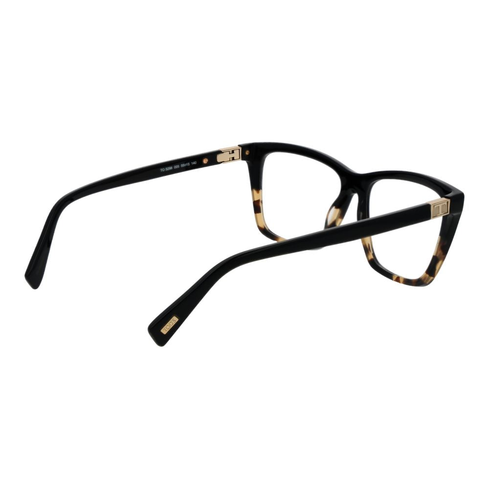 Tod's Women's Black Acetate Glasses - Square Full-Rim Frames