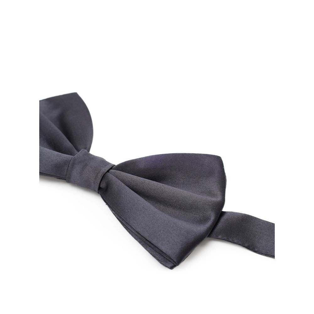 Dolce & Gabbana Gray Silk Bowtie