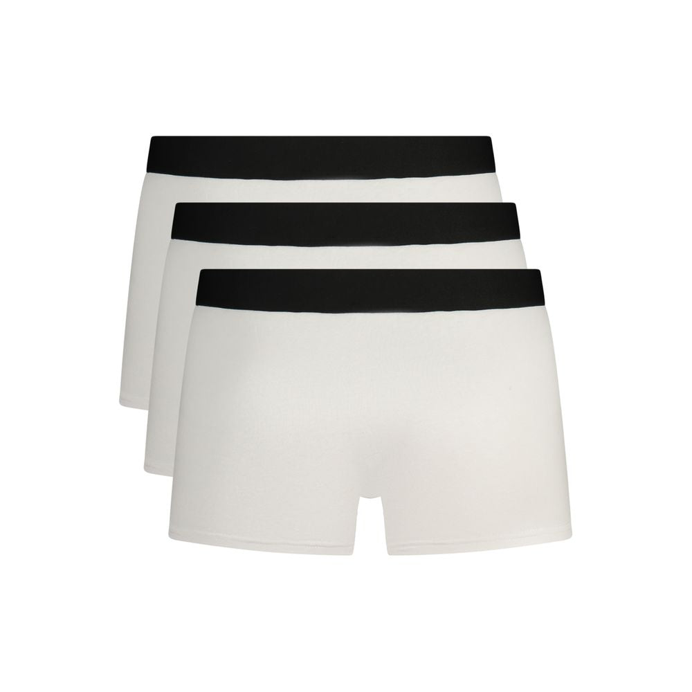Bikkembergs White Cotton Men's Boxer Shorts - Fluorescent Tri-Pack