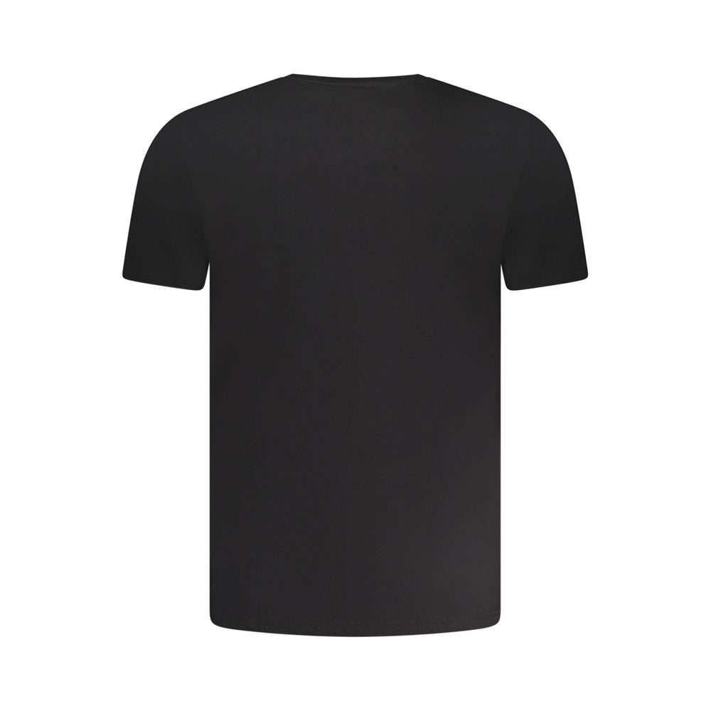 Aeronautica Militare Black Cotton Men Underwear Crew Neck Tee