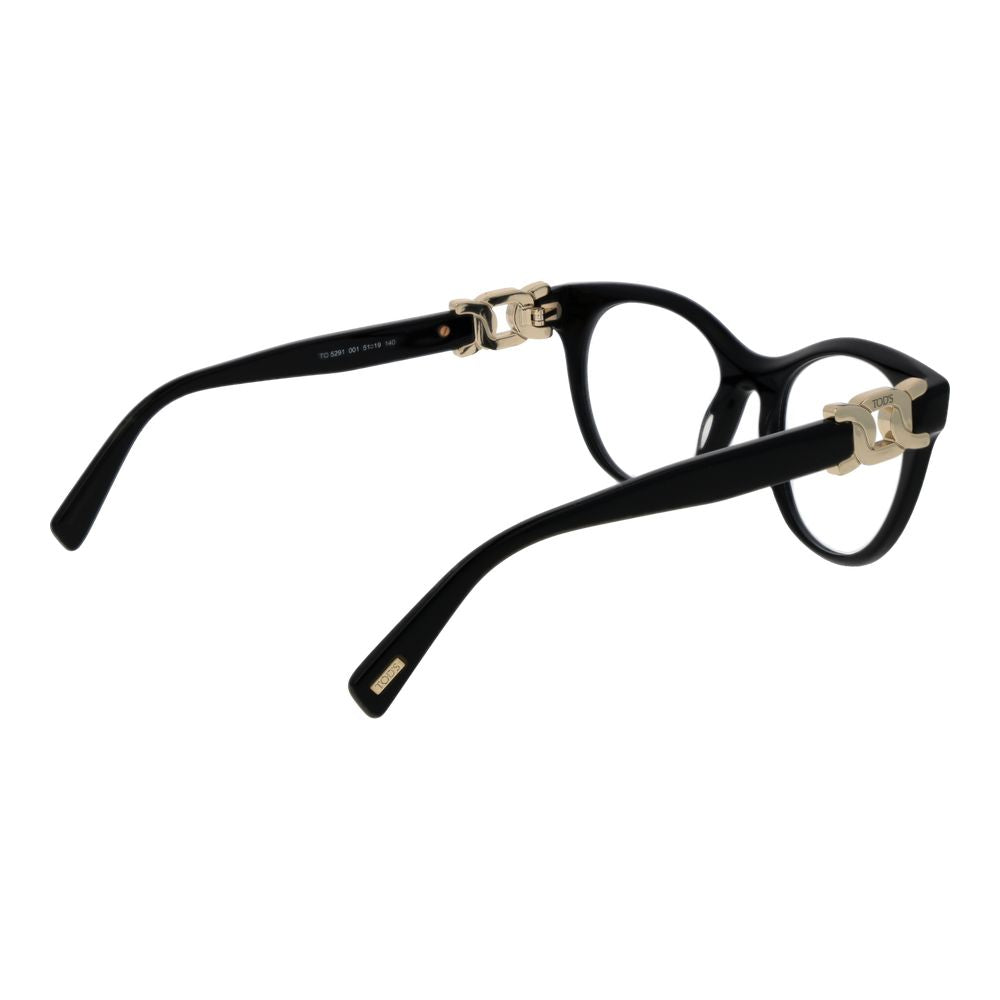 Tod's Women's Black Round Optical Glasses