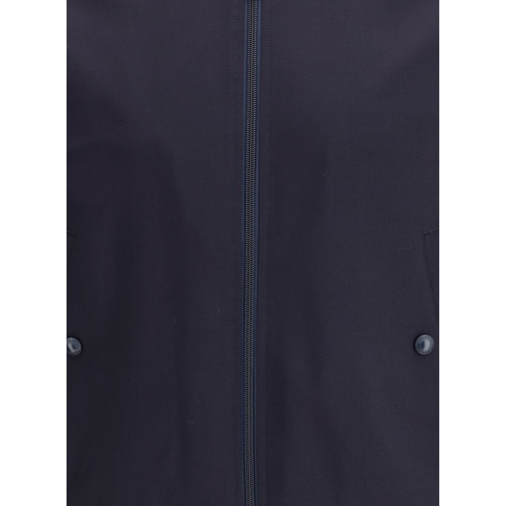 Thom Browne Blue Wool Bomber