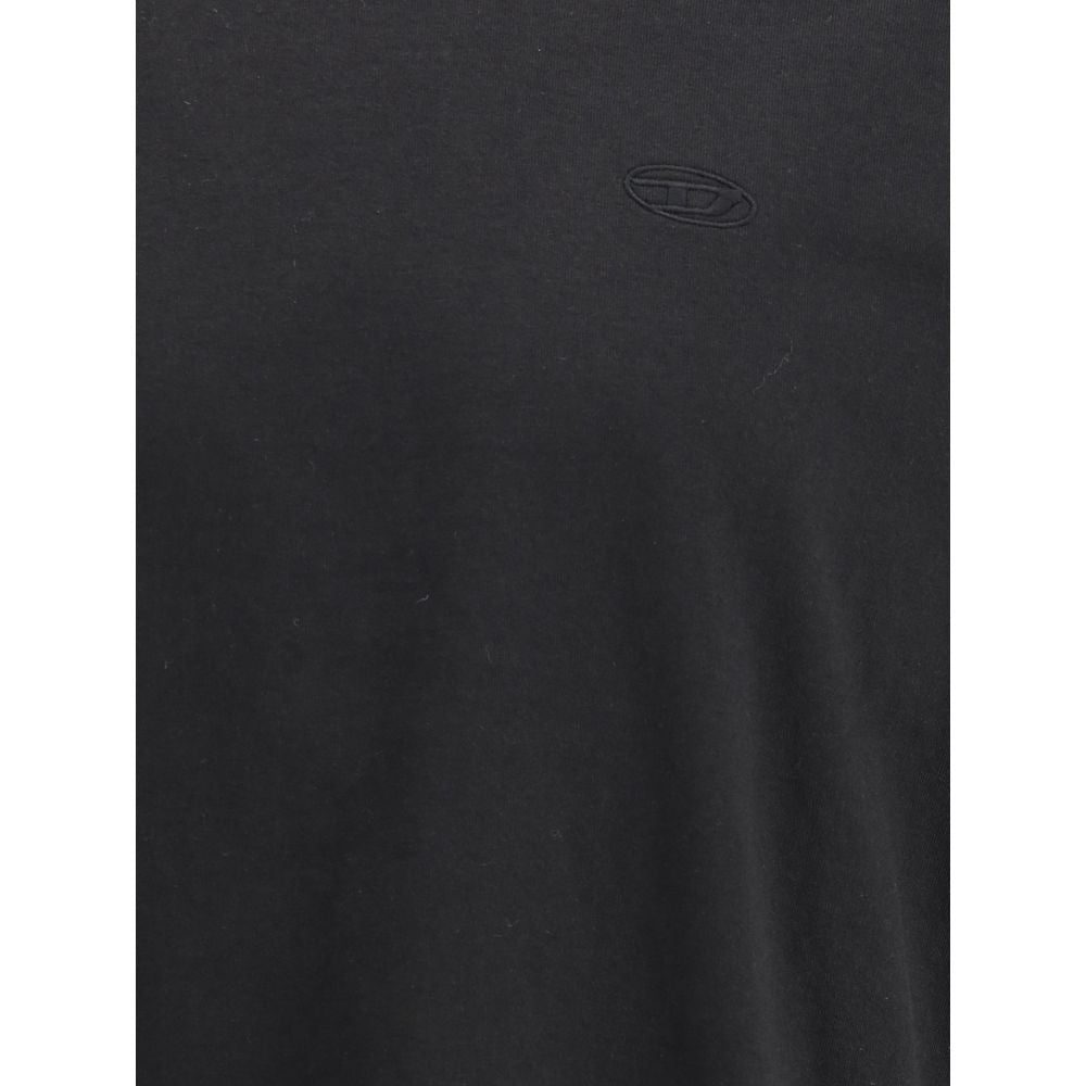 Diesel T-Boggy-Megoval-D Black Cotton T-Shirt
