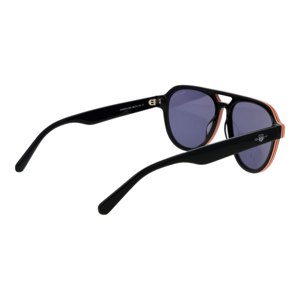 Gant Men’s Sunglasses – Black Full-Rim Frame, Grey Lenses