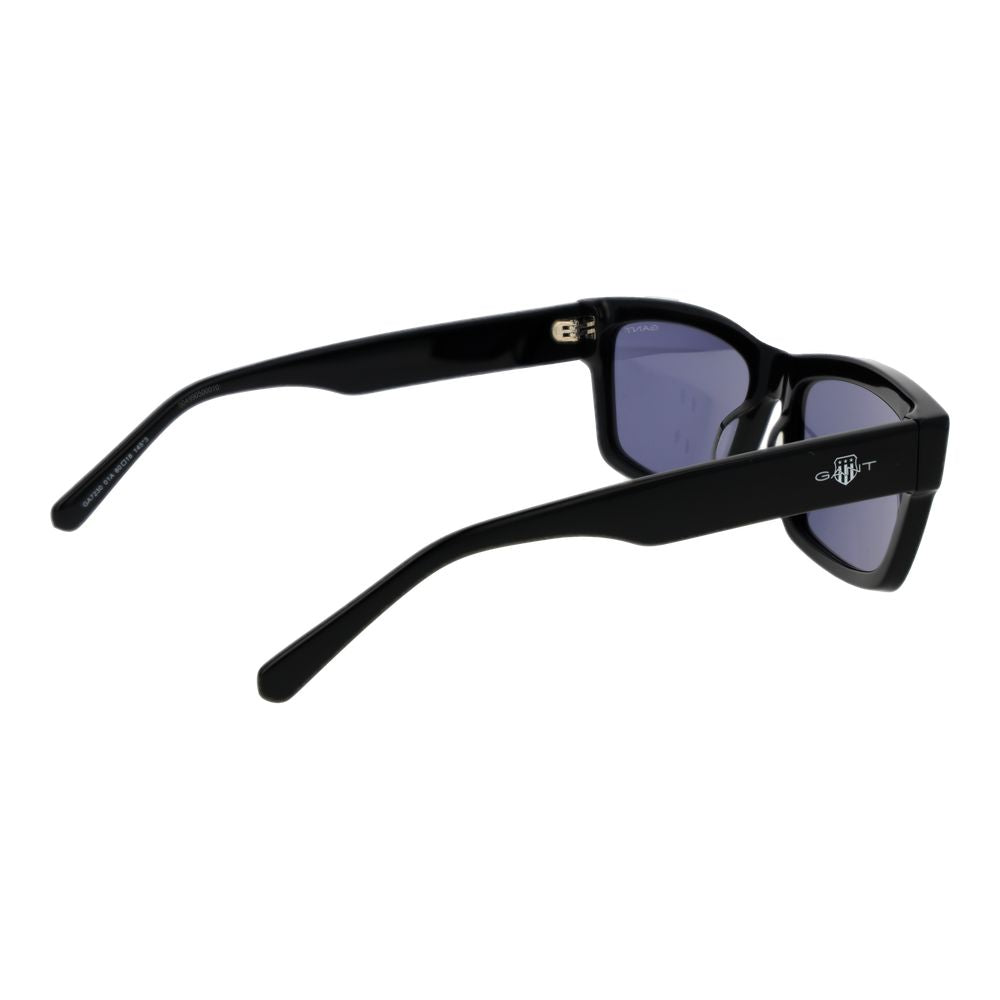 Gant Men’s Sunglasses – Black Rectangle Frame, Grey Lenses