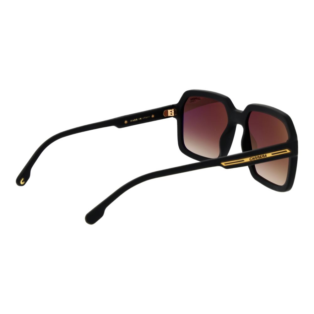 Carrera Men's Sunglasses – Black Square Frame, Brown Gradient Lenses