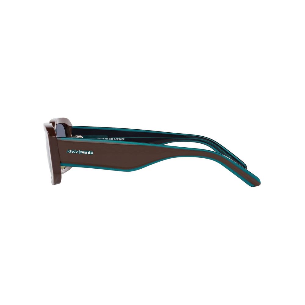 Arnette Unisex Sunglasses – Brown Resin Frame, Multicoloured Lenses