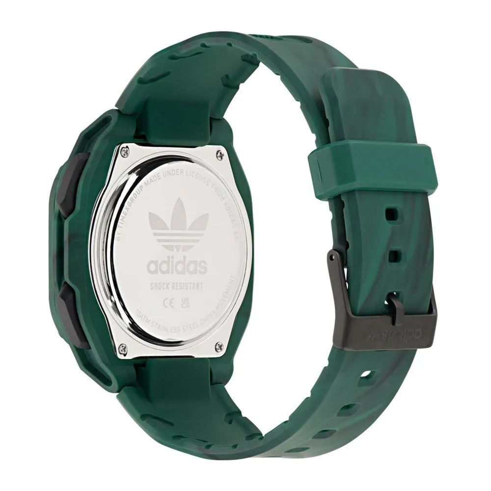 Adidas Green Synthetic Digital Watch – Stylish and Durable Quartz Timepiece