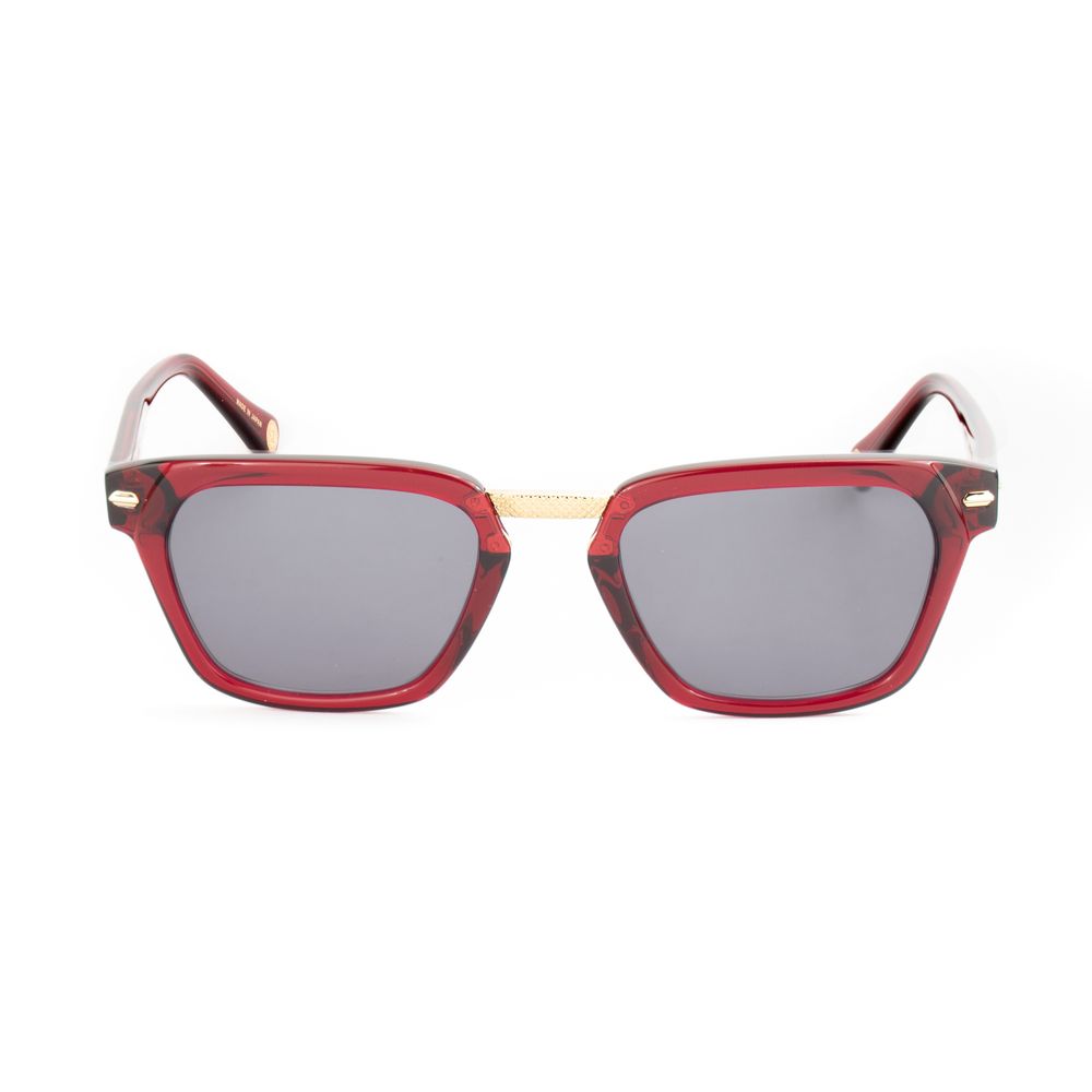 Belstaff Women’s Sunglasses – Red Acetate Frame, Grey Lenses