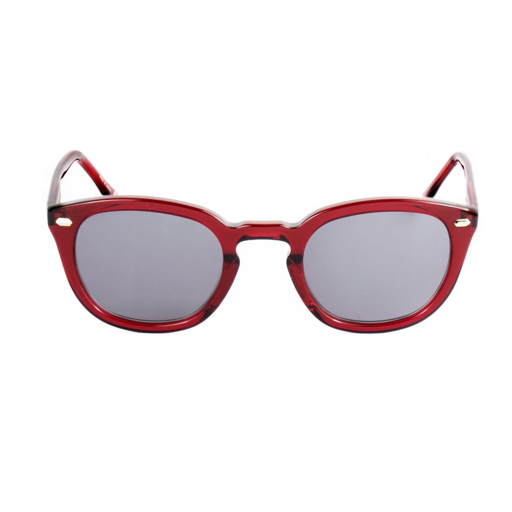 Belstaff Women’s Sunglasses – Red Acetate Frame, Grey Lenses