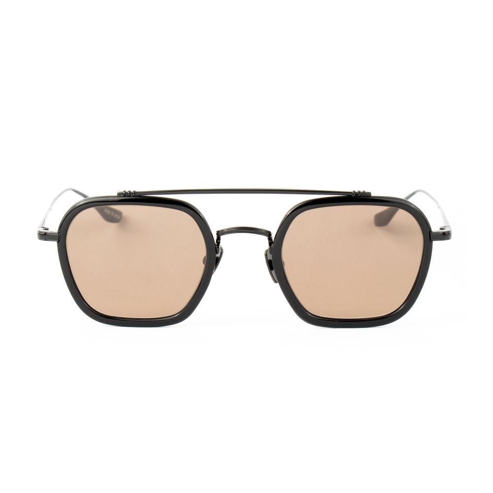 Belstaff Men's Sunglasses – Black Titanium Frame, Brown Lenses