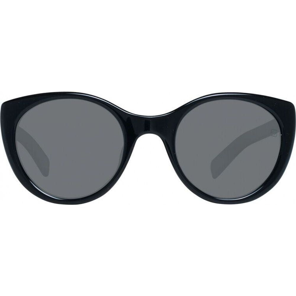 Ermenegildo Zegna Women’s Sunglasses – Black Resin Frame, Grey Lenses