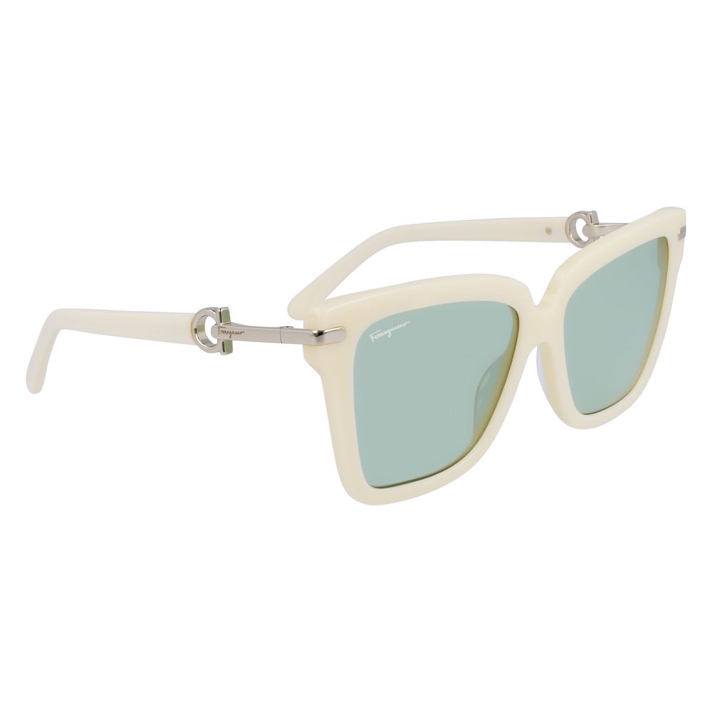 Ferragamo Women’s Sunglasses – Grey Acetate Frame, Gradient Lenses