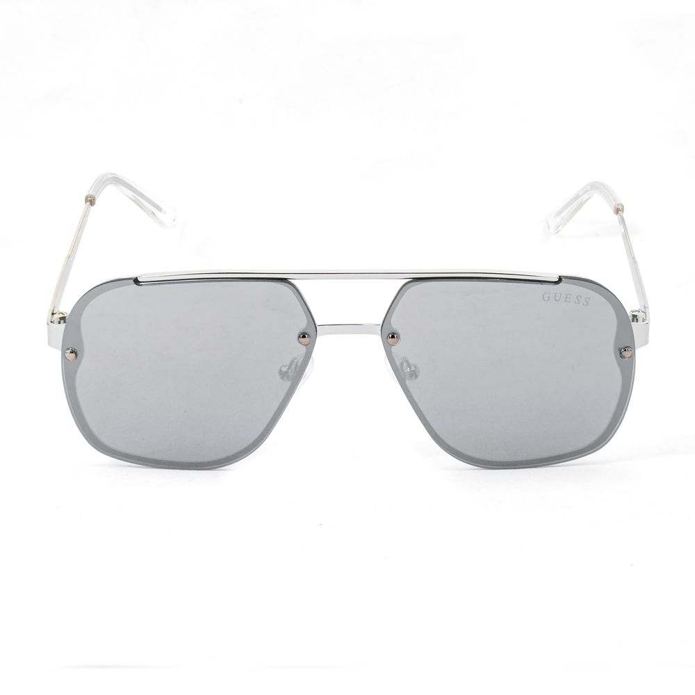 Guess Men’s Sunglasses - Grey Metal Frame, Grey Lenses