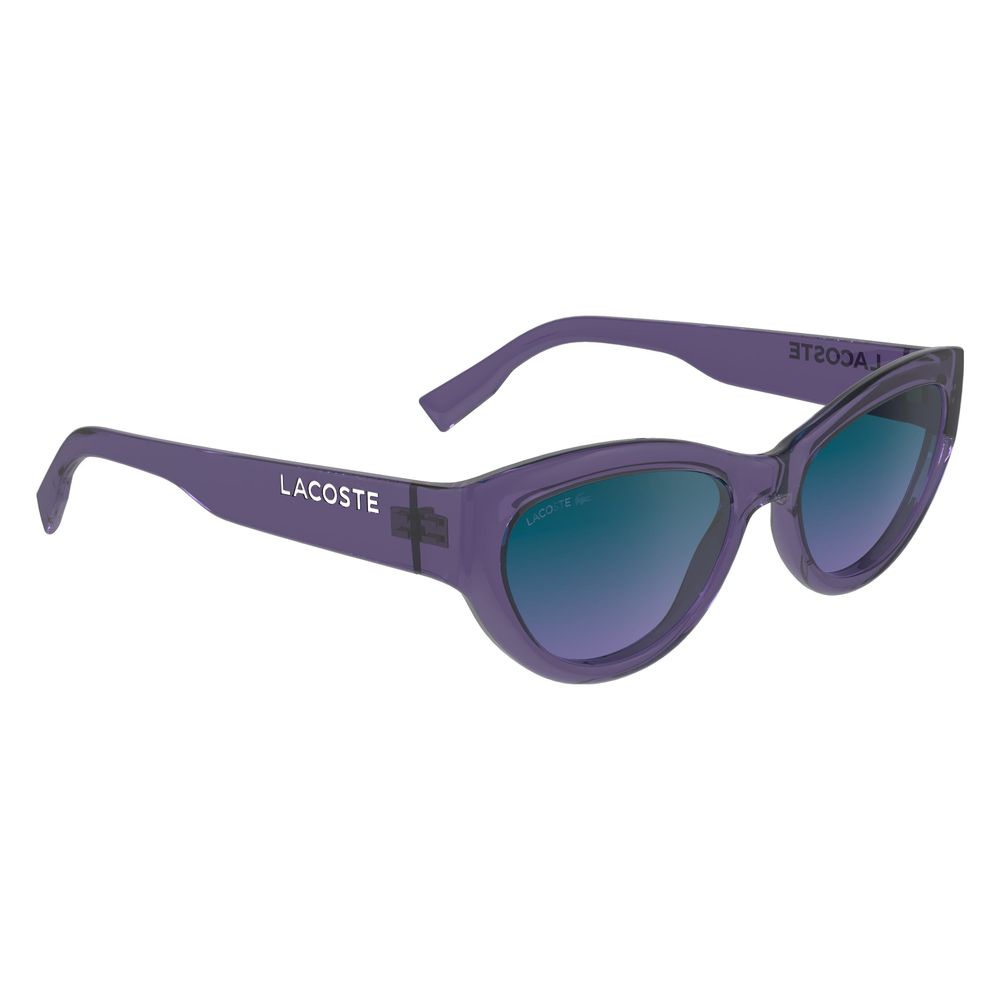 Lacoste Women’s Sunglasses – Purple Injected Frame, Grey Lenses