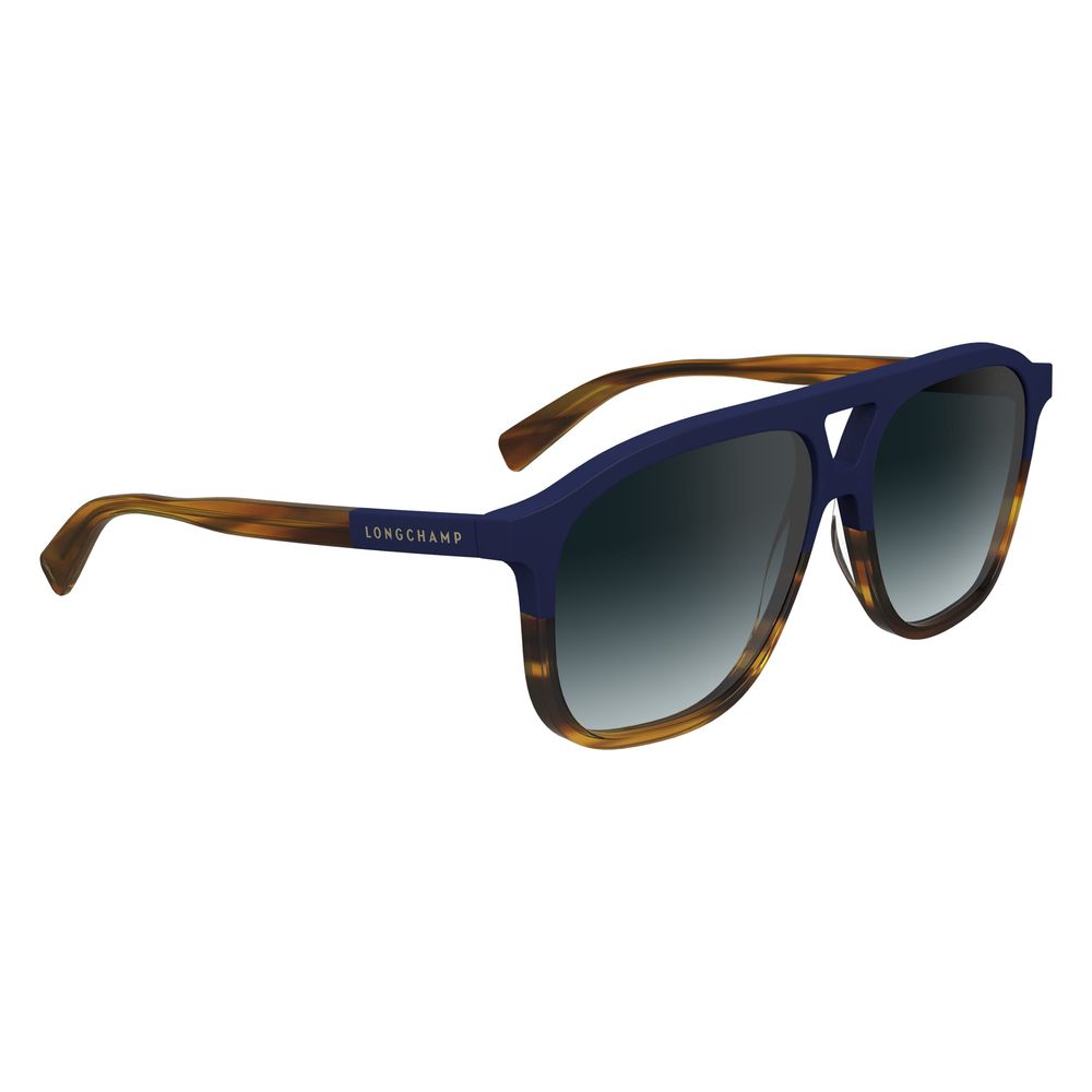 Longchamp Women’s Sunglasses – Blue Acetate Frame, Blue Lenses