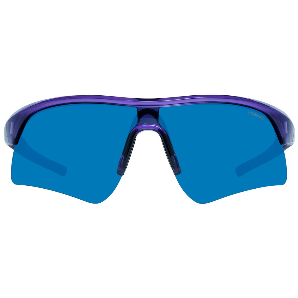 Polaroid Unisex Sunglasses – Purple Plastic Frame, Blue Polarized Lenses