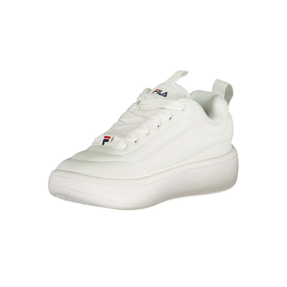 Fila White Polyester Sneakers for Ultimate Comfort and Style