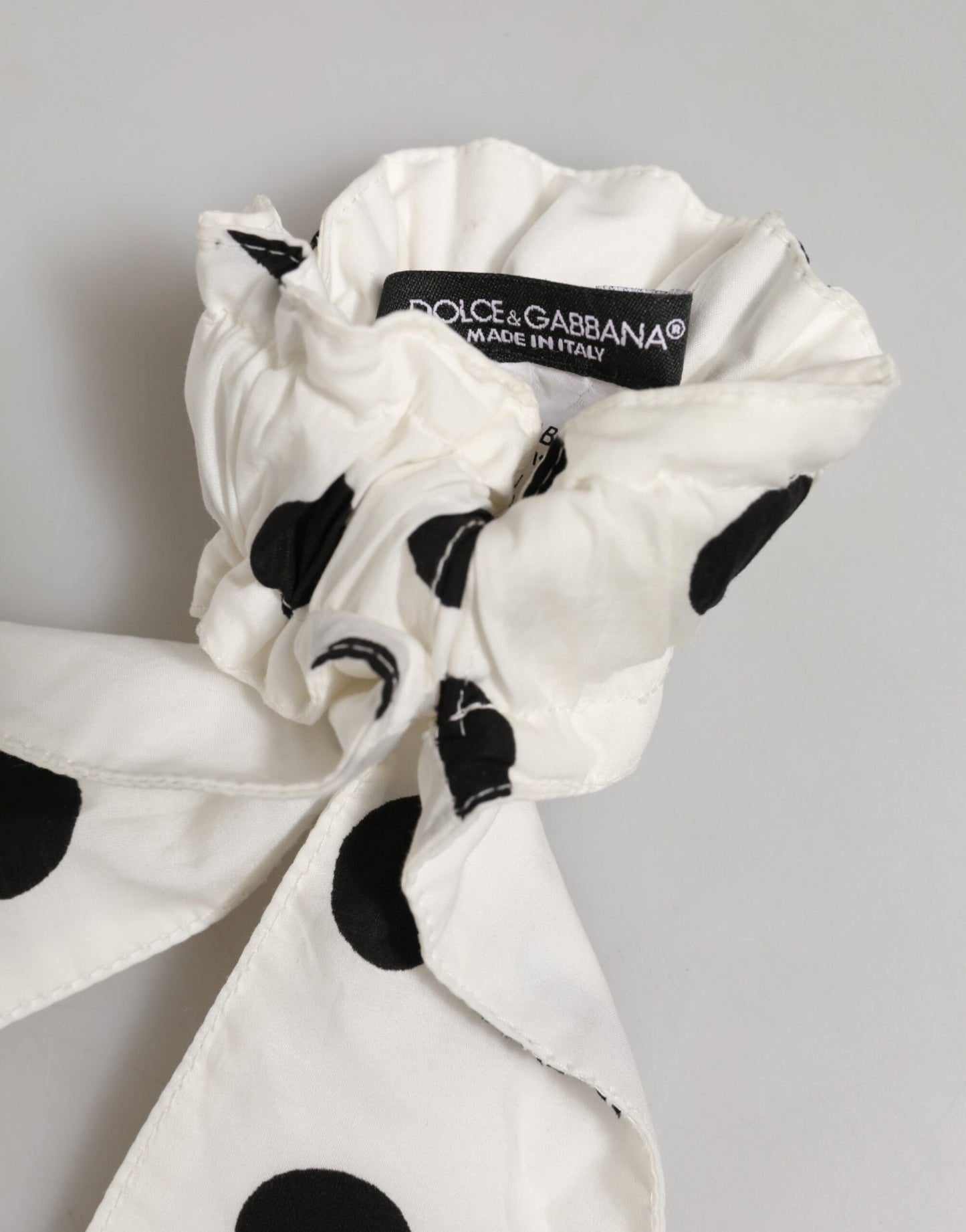 Dolce & Gabbana Polka Dot Scrunchie with Scarf Tie