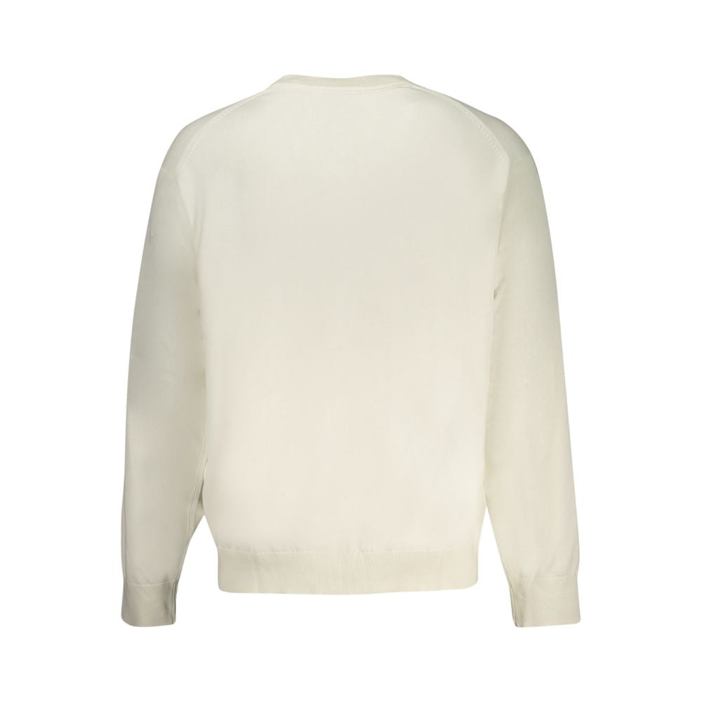 Calvin Klein White Cotton Sweater - Minimalist Elegance