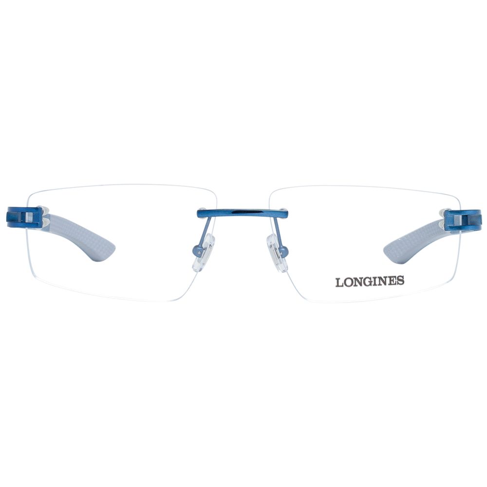 Longines Men’s Sunglasses – Blue Metal Frame, Full UV Protection