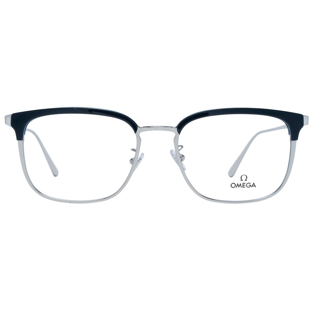 Omega Men's Sunglasses – Blue Acetate Frame, Clear Lenses