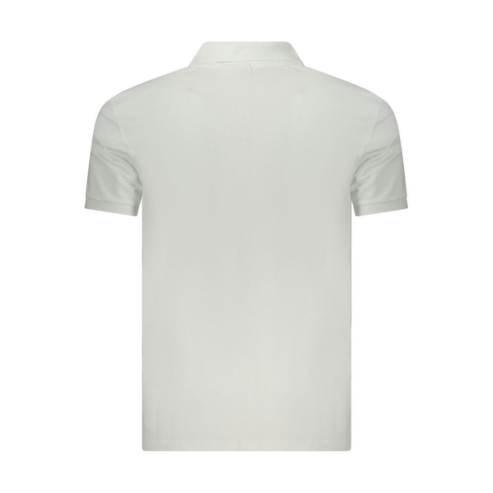 Calvin Klein White Cotton Polo Shirt - XL